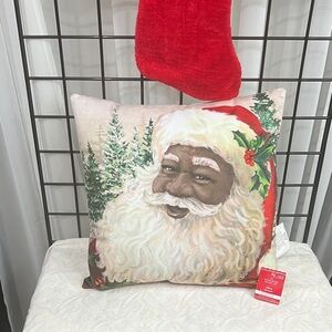 Ashland Santa Claus Pillow - Red, Green, and White